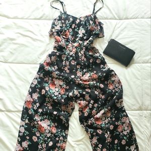 Floral print jumpsuit